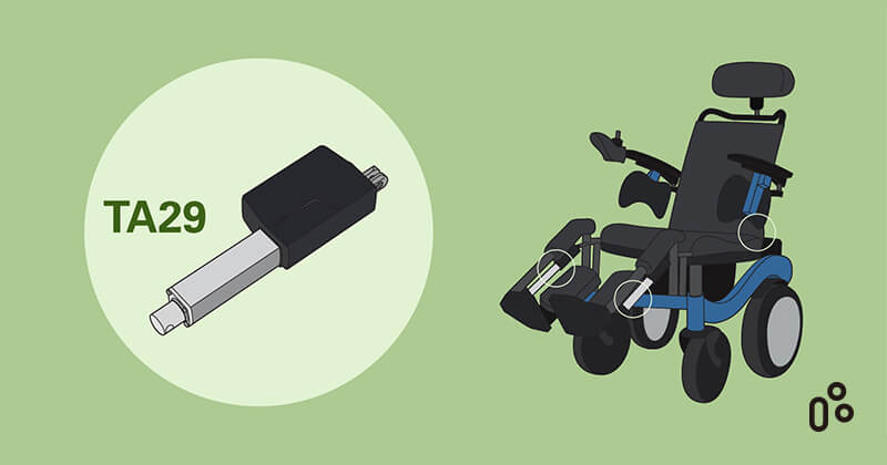 堤摩讯的TA29是专为医疗设备而设计的电动推杆