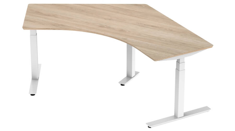 【TEK09系列】120°三支桌脚型电动升降桌框 - 堤摩讯