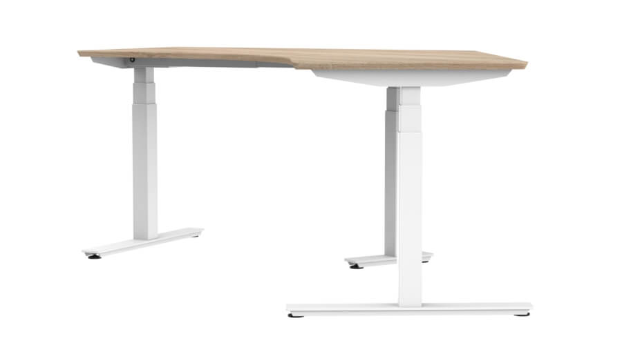 【TEK09系列】120°三支桌脚型电动升降桌框 - 堤摩讯